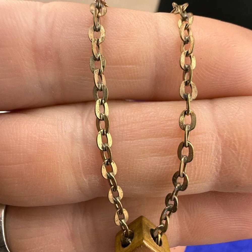 Vintage Gold Filled Watch Chain Fancy Slider Signed Lynn &Co 48